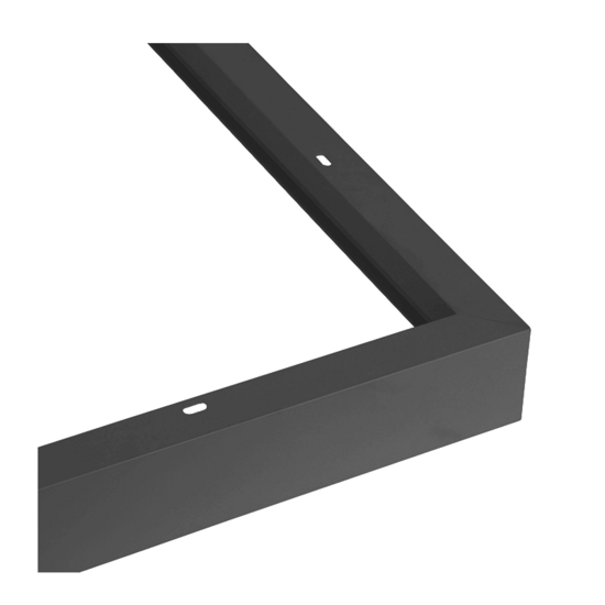 Zwart opbouw-clickframe voor LED paneel 120 x 30 cm