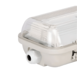 Wit PORTIA IP65 armatuur voor twee T8 LED TL-buizen van 60 cm