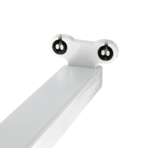 Wit RAX IP22 armatuur voor twee T8 LED TL-buizen van 150 cm