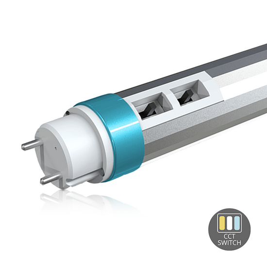 T8 LED TL-buis van 105 cm met instelbaar wattage en CCT-switch