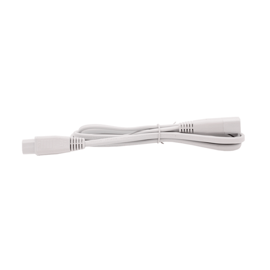 T5 koppel kabel | 150cm | male/female connector | wit | rubber – Bild 3