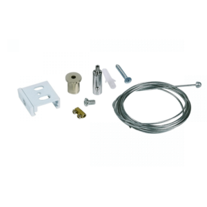 Witte pendelset 3 meter voor 3-fase rail