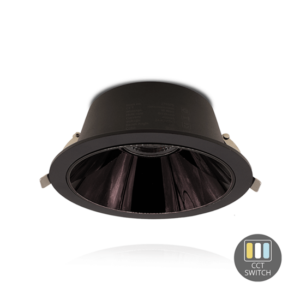 Led downlight Kerber | Ø130mm | 16W | CCT-switch | Zwart