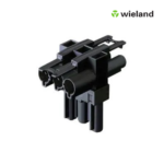 Wieland GST18/3P T-Verteiler mit einem Stecker und zwei Buchsen