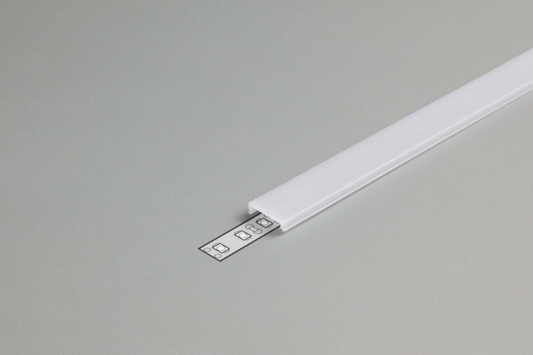 Klickbare Abdeckung für Aufbaurahmen bis 10 mm | 2M | Weiß
