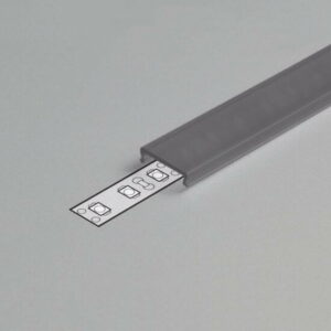 Zwarte PMMA klikcover van 2 meter voor Surface 10mm profiel