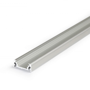 Ledstrip opbouwprofiel vlak tot 10mm | 2M | Zilver