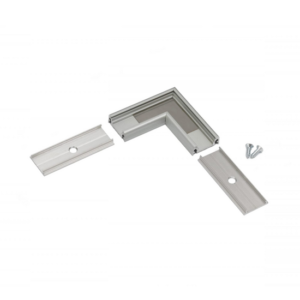 Hoekstuk tbv opbouwprofiel vlak tot 10mm | Zilver