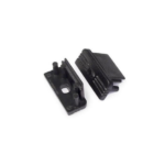 Eindkap met kabelopening tbv opbouwprofiel vlak tot 10mm | Zwart | 20 stuks