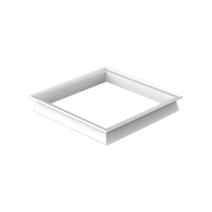 Wit inbouwframe 60 x 60 cm met dakraamuitstraling
