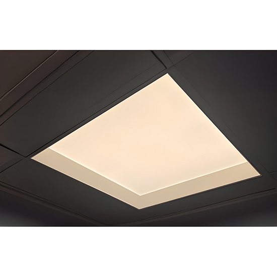 Inbouwframe led paneel | 120x30cm | Dakraam look | Back- en side-lit