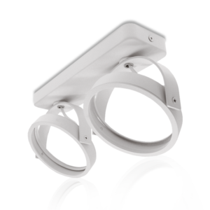 LED AR111 GU10 dubbele opbouwspot | wit