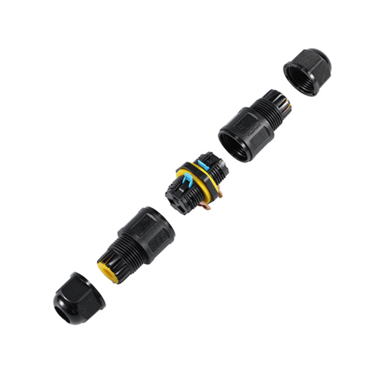 Waterdichte 3-polige kabelconnector | IP68 | Voor kabels 4–11 mm - Afbeelding 2