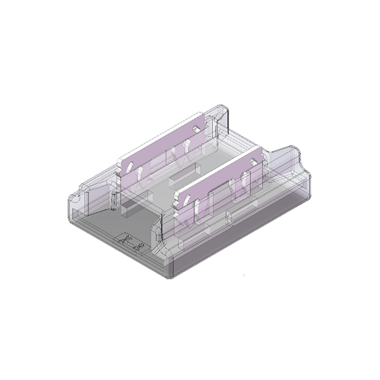 Rechte COB ledstrip connector voor 8mm single-color strip