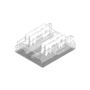 Voedingsconnector voor 10mm RGB of CCT COB ledstrip