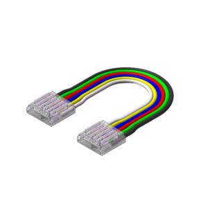 COB ledstrip connector met 15cm draad voor 12mm RGB CCT strip