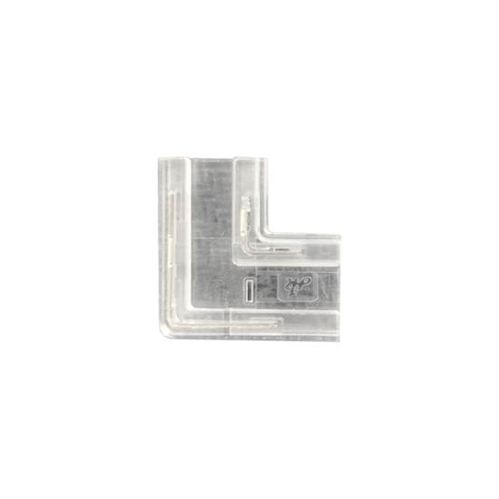 L-vormige COB ledstrip connector voor 8mm single-color strip
