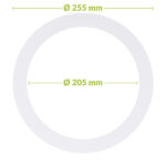 Led downlight verloopring | Ø205-255mm | Wit