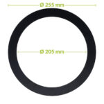 LED-Downlight-Reduzierring | Ø205-255mm | Schwarz