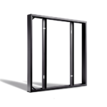 Matzwart stalen opbouwframe voor LED paneel 60 x 60 cm