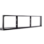 Mattschwarzer Aufputzrahmen für LED-Panel 120 x 30 cm