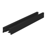 Kit de rail monophasé de 300 cm en aluminium noir brillant