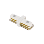 Witte I-connector voor een rechte 1-fase railverbinding