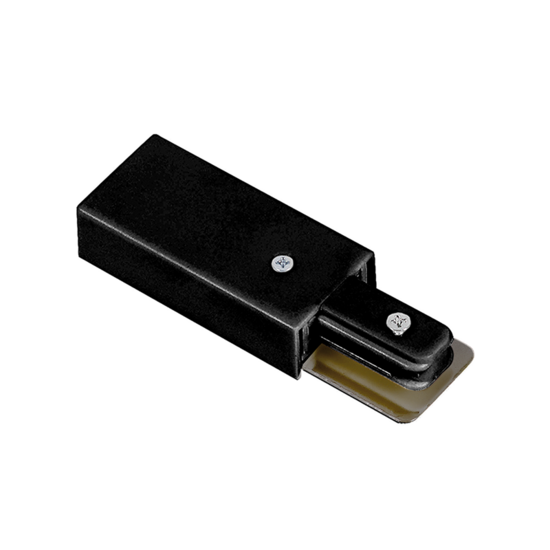 Matzwarte voedingsconnector voor 1-fase railverlichting