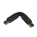 Flexibele matzwarte connector voor 1-fase railsysteem