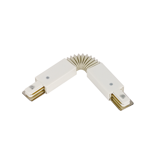 Flexibele witte connector voor 1-fase railsysteem