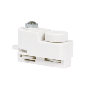 Witte pendeladapter voor 1-fase railverlichting