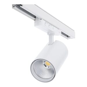 Witte dimbare 3-fase railspot Rosalin 10W 20W 30W met CCT-switch