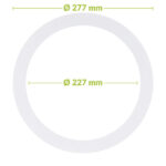 Led downlight verloopring | Ø227-277mm | Wit