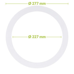 Led downlight verloopring | Ø227-277mm | Wit