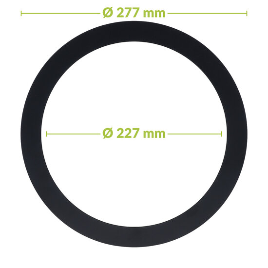 Led downlight verloopring | Ø227-277mm | Zwart