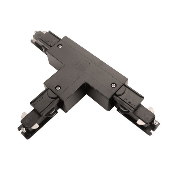 DALI 3-fase rail T-connector rechts | Zwart
