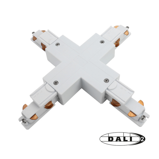 DALI 3-phase track X-connector | White