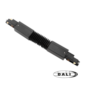DALI 3-fase rail flexibele connector | Zwart