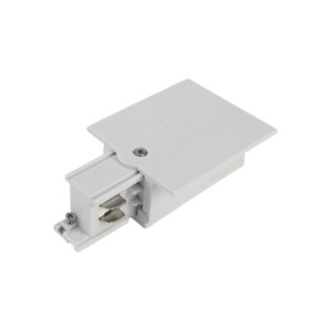 Inbouw voedingsconnector rechts wit voor 3-fase railsysteem