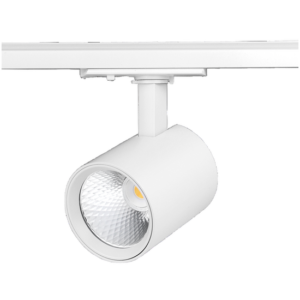 Witte dimbare 1-fase railspot Pando 10W met CCT-switch