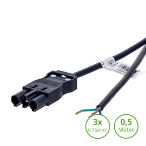 Black 3-SWP male connection cable, 0
