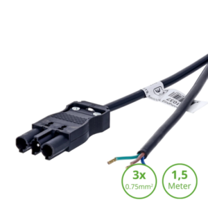Black 3-SWP male connection cable, 1