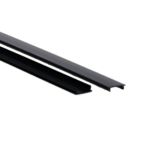 Zwarte blindplaat 1 meter voor 3-fase rail