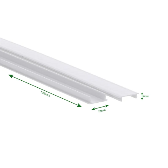 3-fase rail blindplaat 1 meter | Wit - Afbeelding 2