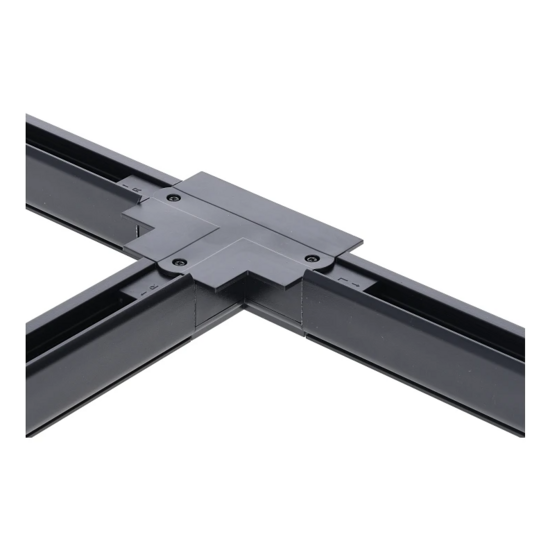 3-fase inbouwrail T-connector | Rechts-1 | Zwart - Image 3