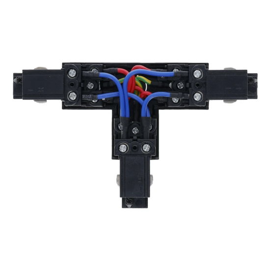 3-fase inbouwrail T-connector | Rechts-1 | Zwart - Image 4