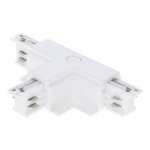 3-fase inbouwrail T-connector | Links-1 | Wit