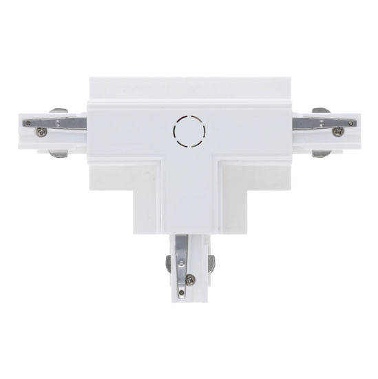 3-fase inbouwrail T-connector | Links-1 | Wit – Image 4