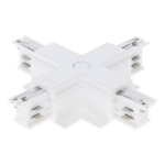 3-fase inbouwrail X-connector |  Wit