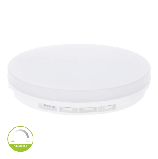 Led plafonnière Nomos Pro - Ø280 - 13-18-24W - CCT-switch - IP54 - Dimbaar